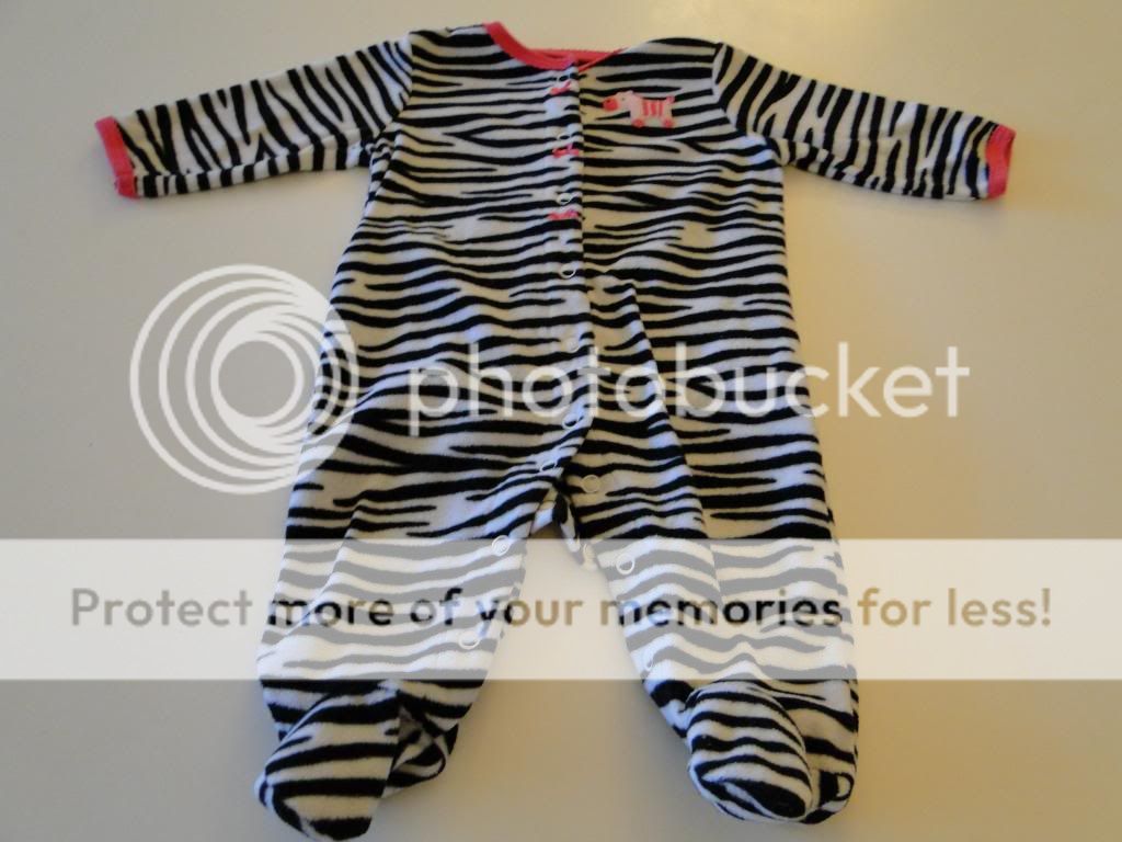 Carters Zebra Sleeper-6M Carters Zebra Sleeper-6M