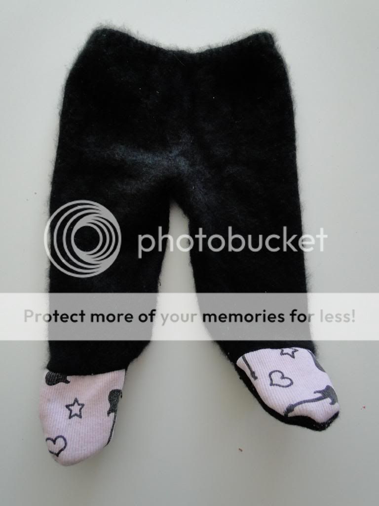 Upcycled Casmere Footies-Size small Upcycled Casmere Footies-Size small