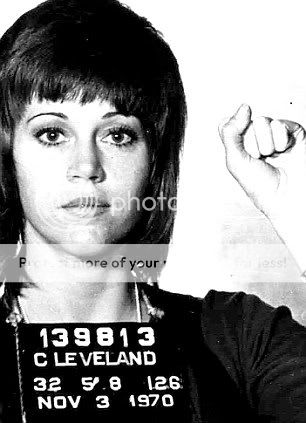 jane fonda mugshot. JANE FONDA was arrested at